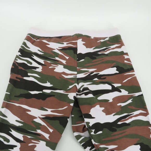 Theo & Spence Camo Lounge Pants Small Elastic Waist Drawstring Ribbed Cuffs NWT - Picture 5 of 5